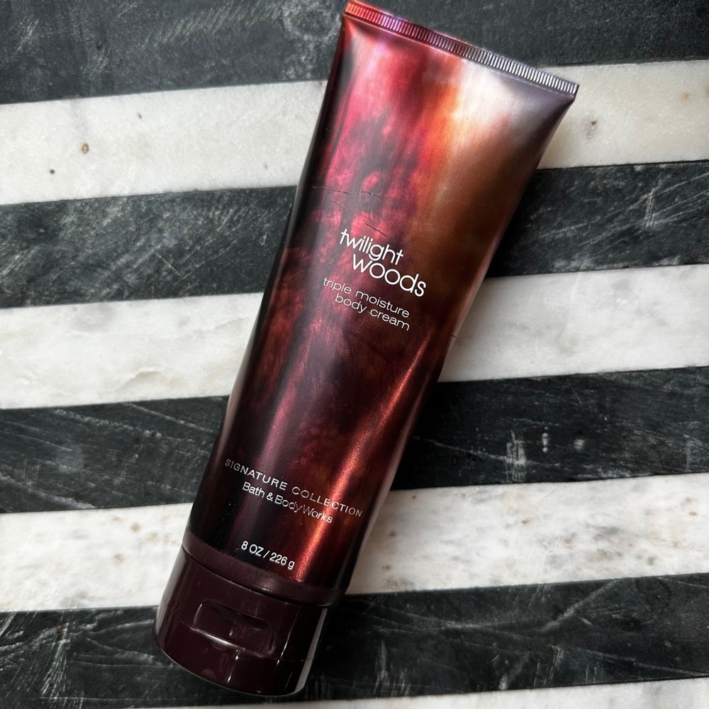 Bath & Body Works TWILIGHT WOODS Triple Moisture Body Cream - Full Size 8oz NEW